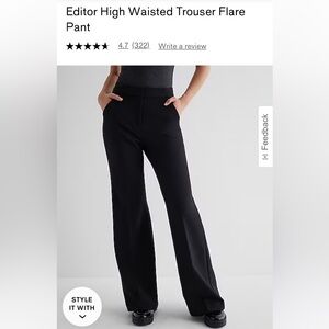 Express High Rise Wide Leg Trousers